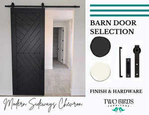 Quick Ship Modern Sideways Chevron Door Package