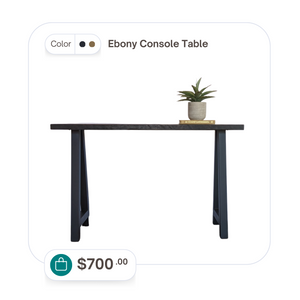 Ebony Console Table