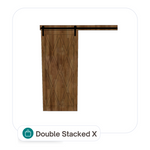 Load image into Gallery viewer, Barn Door - Double Stacked X
