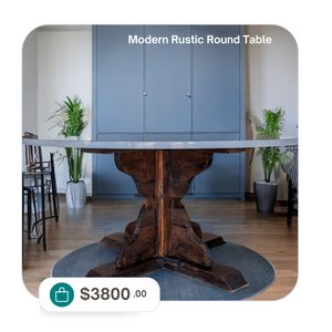 Modern Rustic Round Table