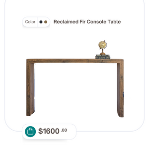 Reclaimed Fir Console Table