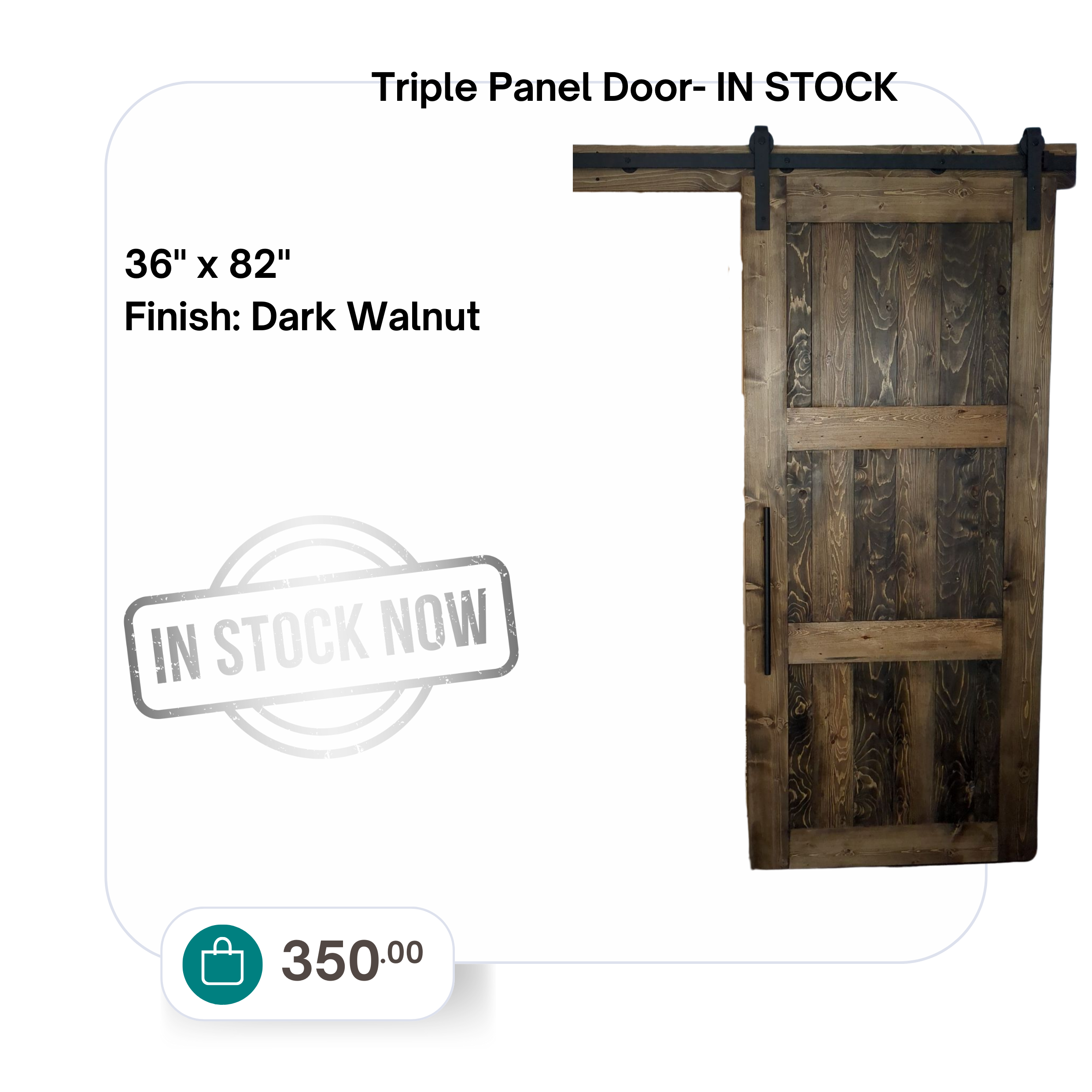 In Stock - Triple Panel Door