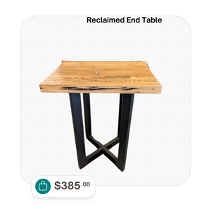 Reclaimed Fir End table