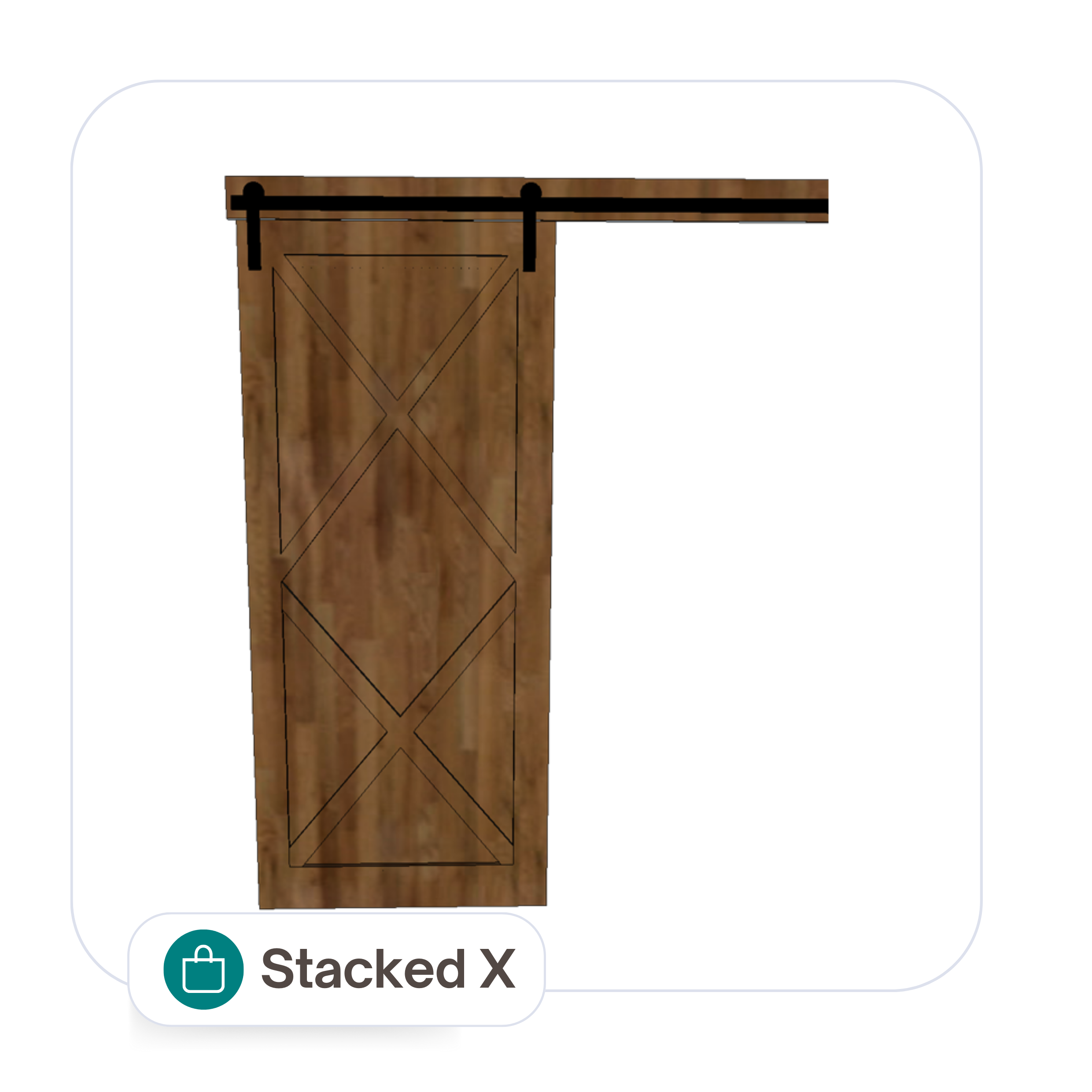 Barn Door - Stacked X