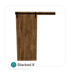 Load image into Gallery viewer, Barn Door - Stacked X
